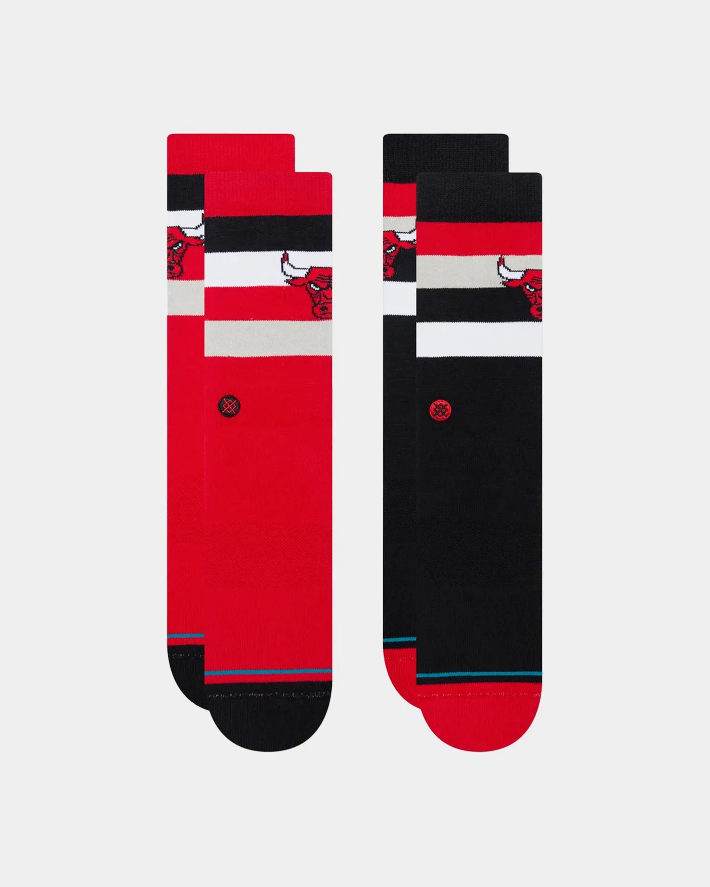 Stance Chicago Bulls Stripe Socks 2 Pack Red