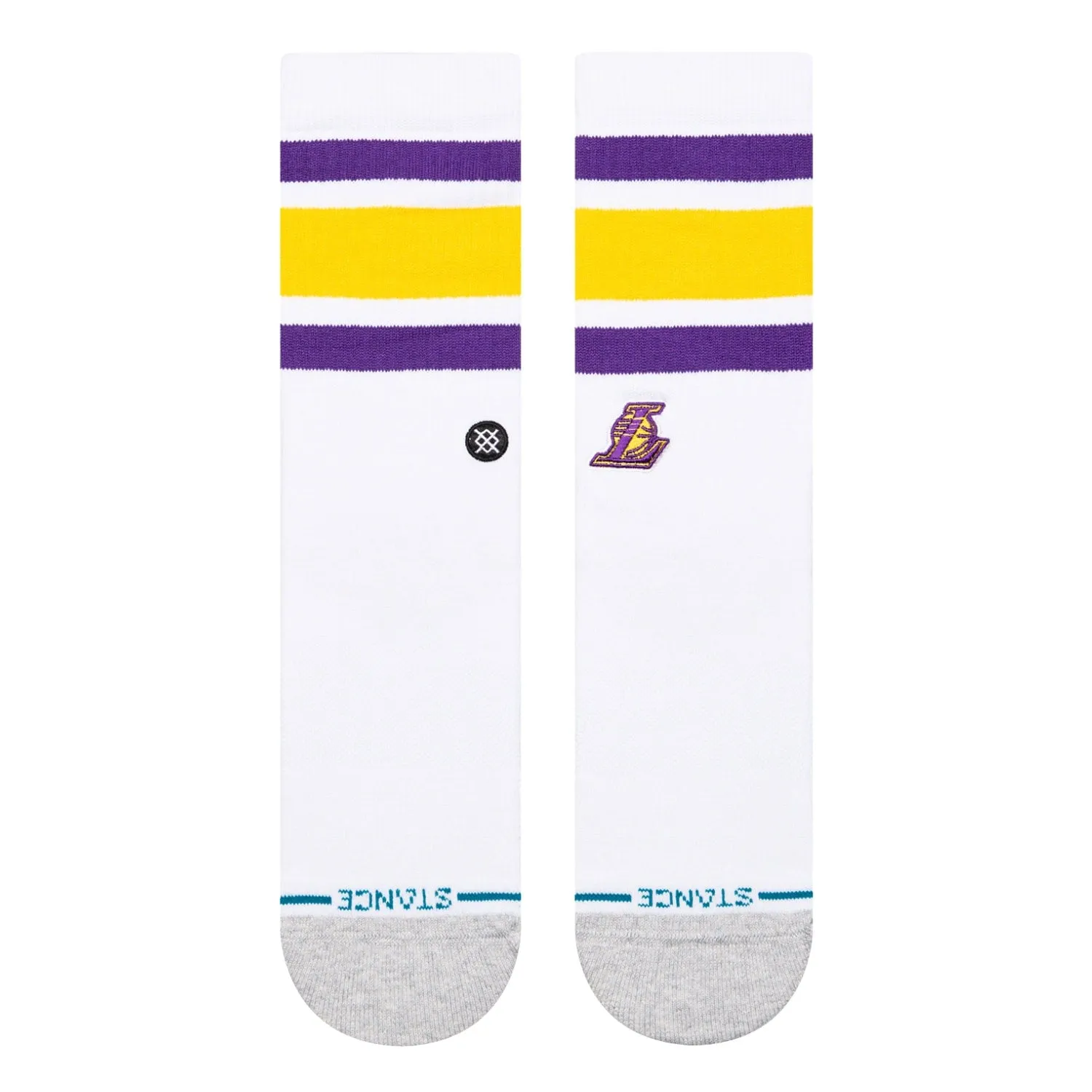 Stance LA Lakers Tube LAL Socks - White