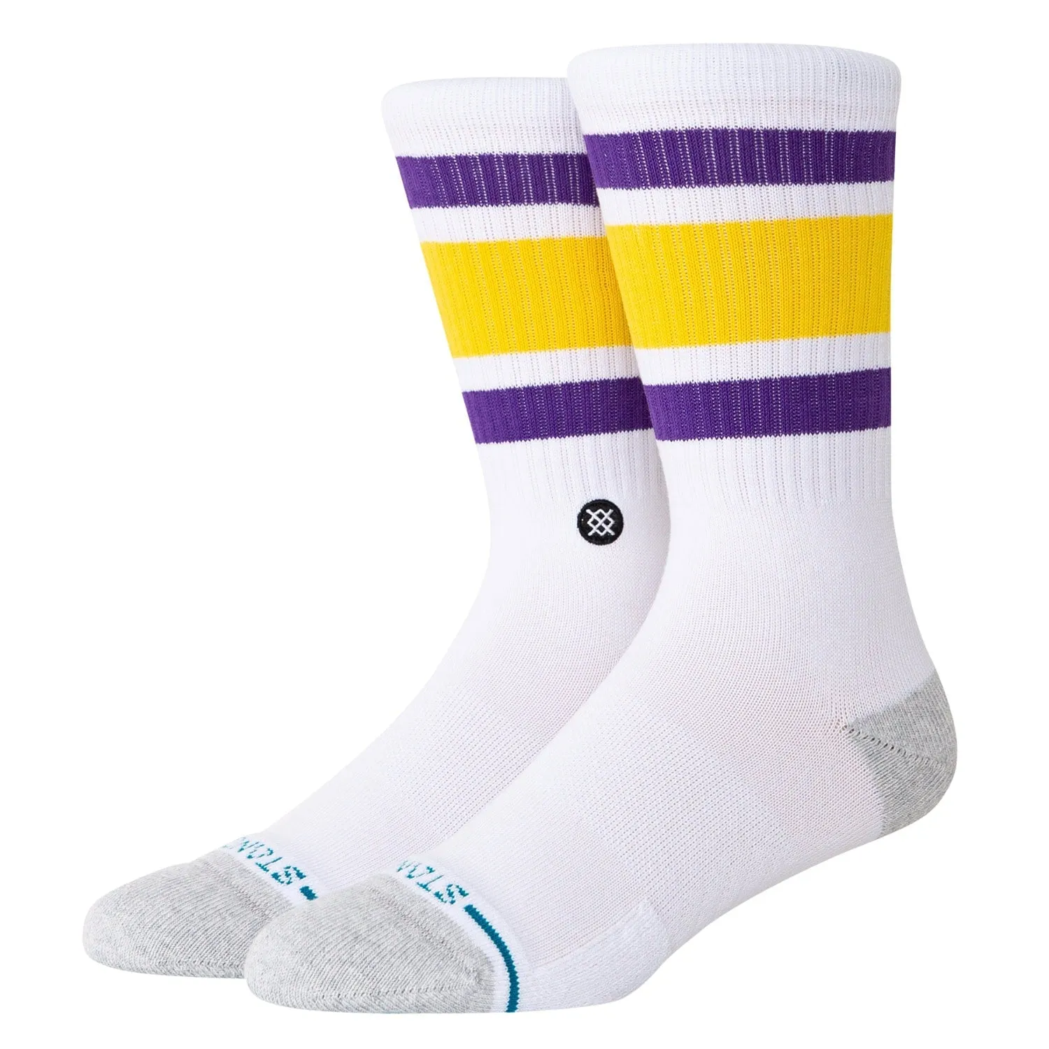 Stance LA Lakers Tube LAL Socks - White