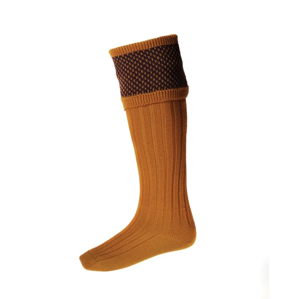 Tayside Sock - Ochre by House of Cheviot