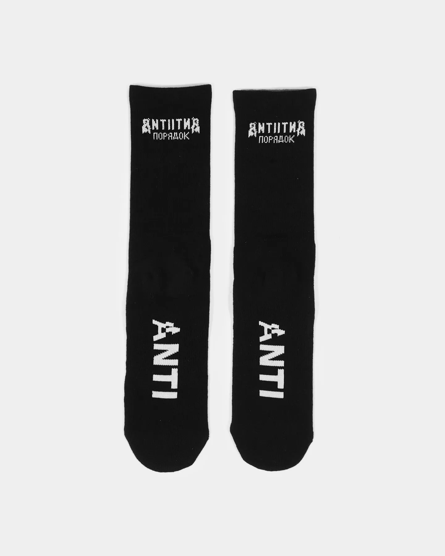 The Anti Order Military Socks Black/White