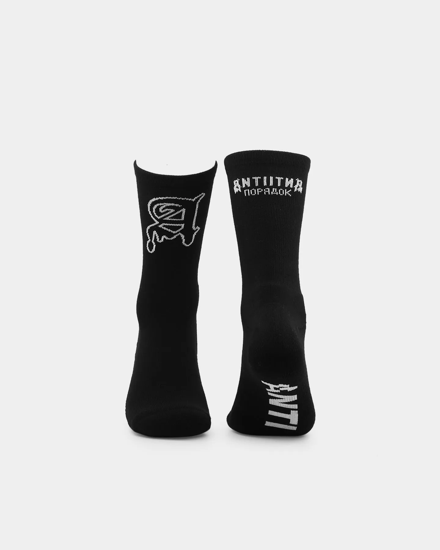 The Anti Order Military Socks Black/White