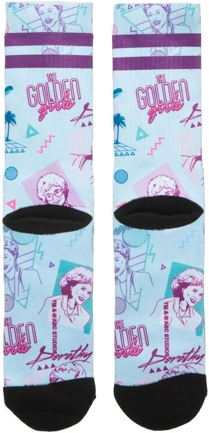 The Golden Girls Character 80s' Neon Sublimated Crew Socks