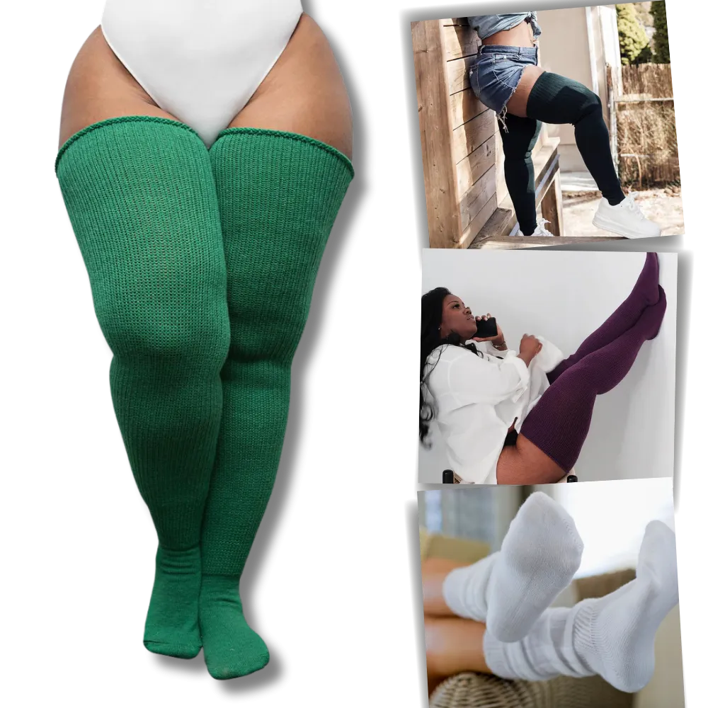 Toe Reinforced Women's Thigh High Socks