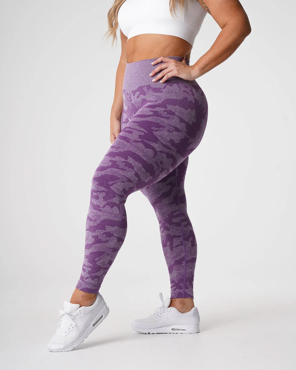 Violet Camo Seamless Leggings