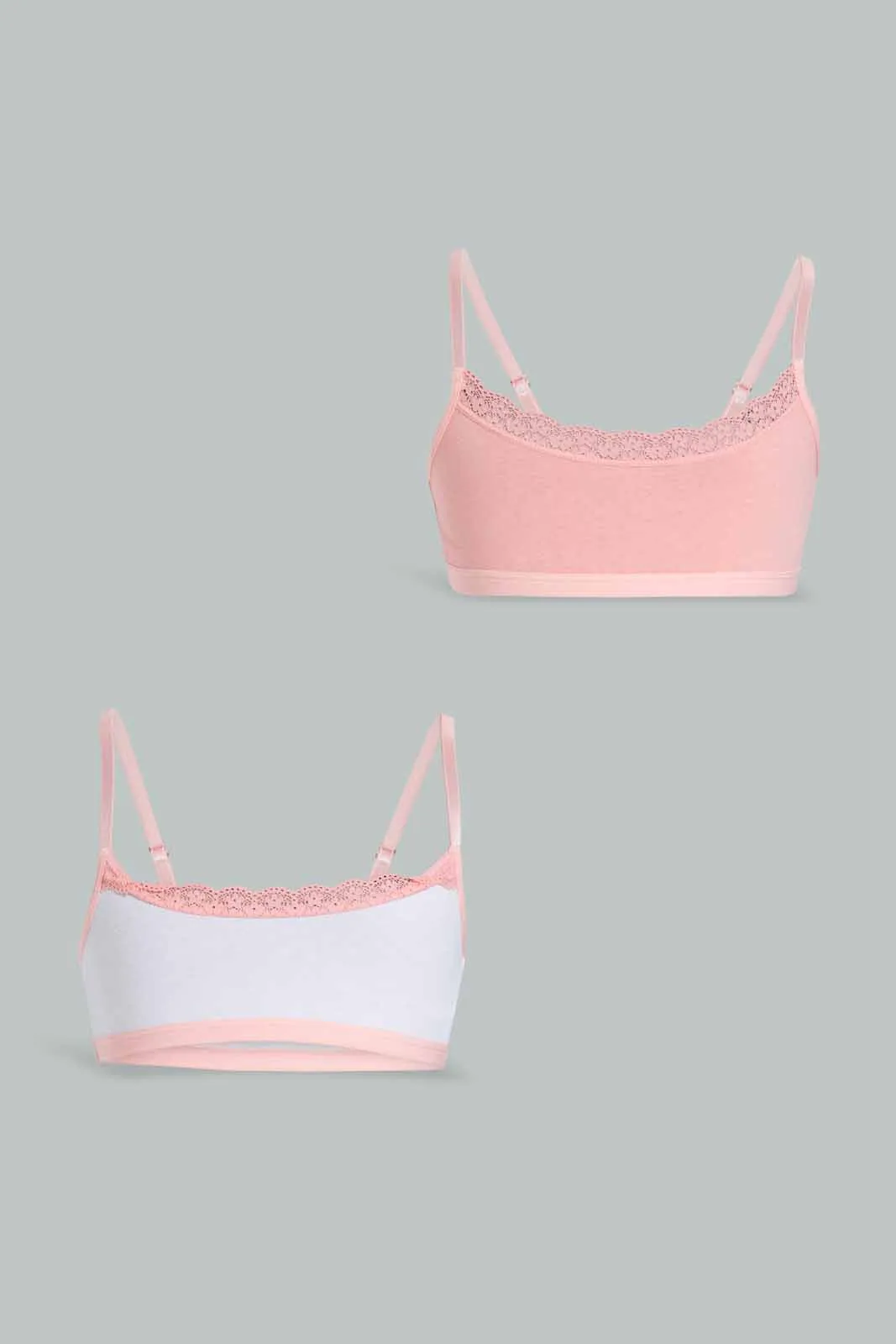 White And Pink Bra For Senior Girls (Pack of 3)