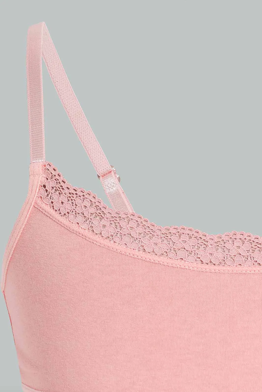 White And Pink Bra For Senior Girls (Pack of 3)