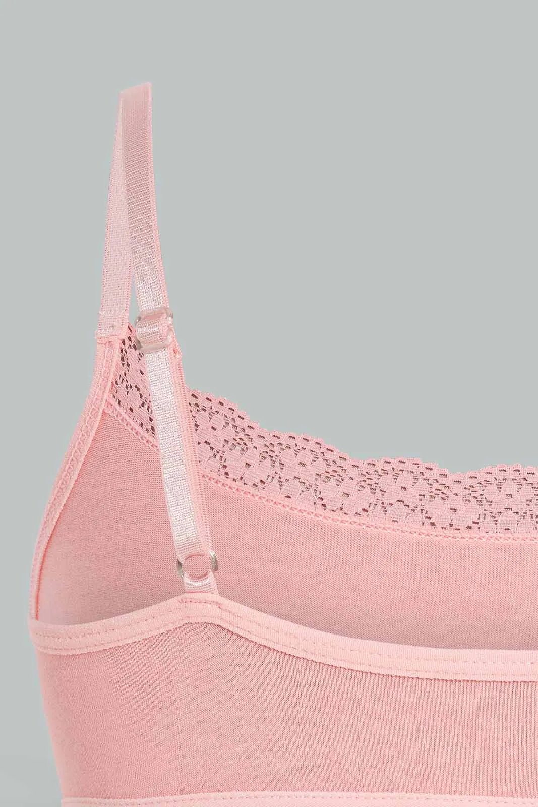 White And Pink Bra For Senior Girls (Pack of 3)