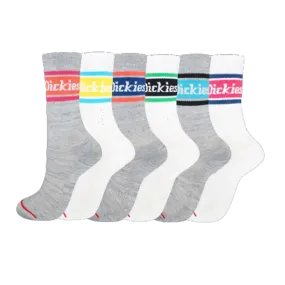 Women's Rugby Stripe Logo Crew 6-pack